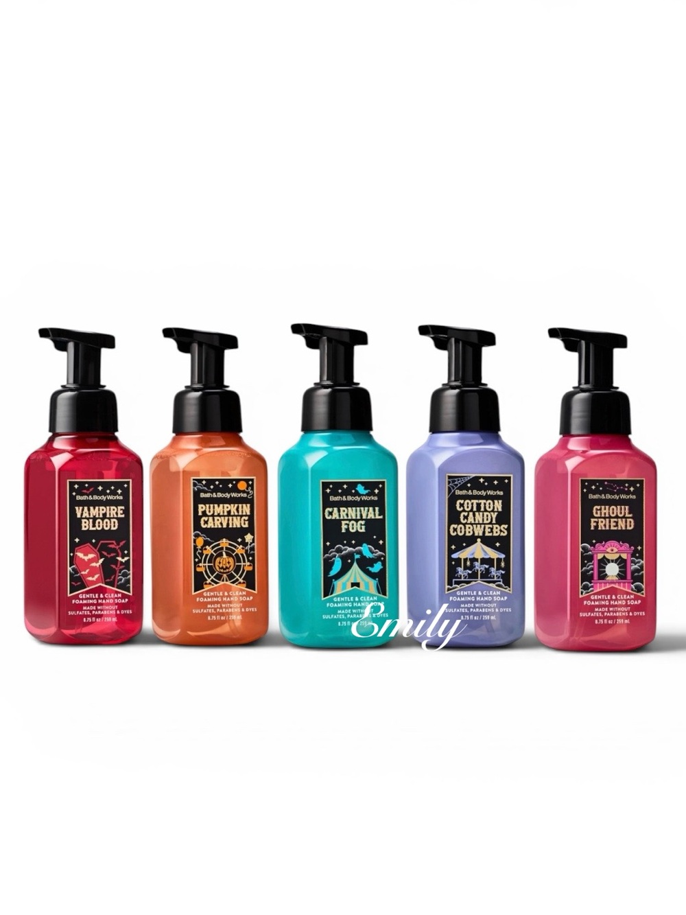 5X Bath & Body Works Halloween Foam Hand Soap 8.75 fl oz Collection Set 2026